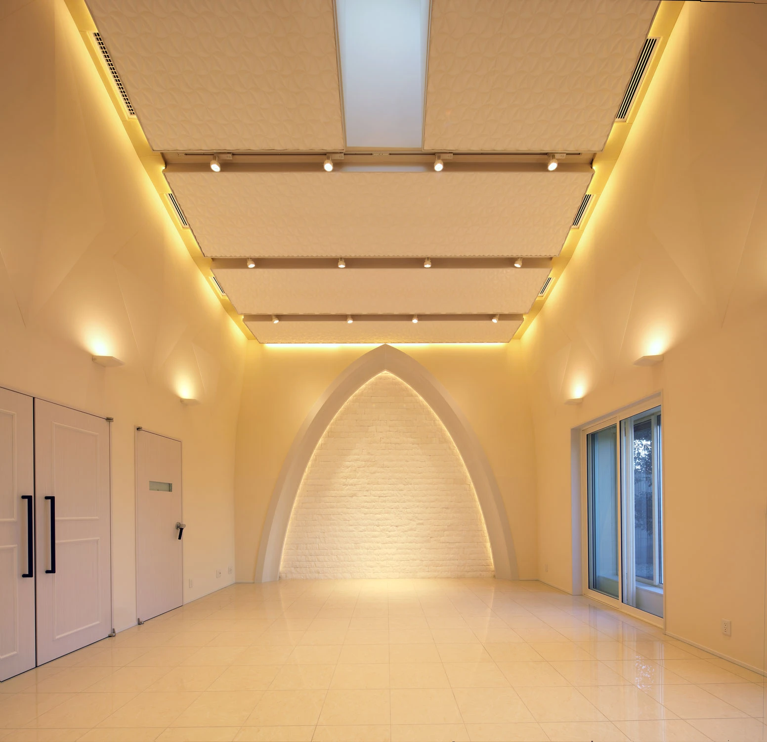 Elegant interior of Ebila Hall